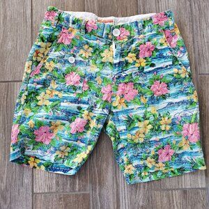 SLVDR Mai Tai Mens Hawaiian Shorts Size Small. VGUC